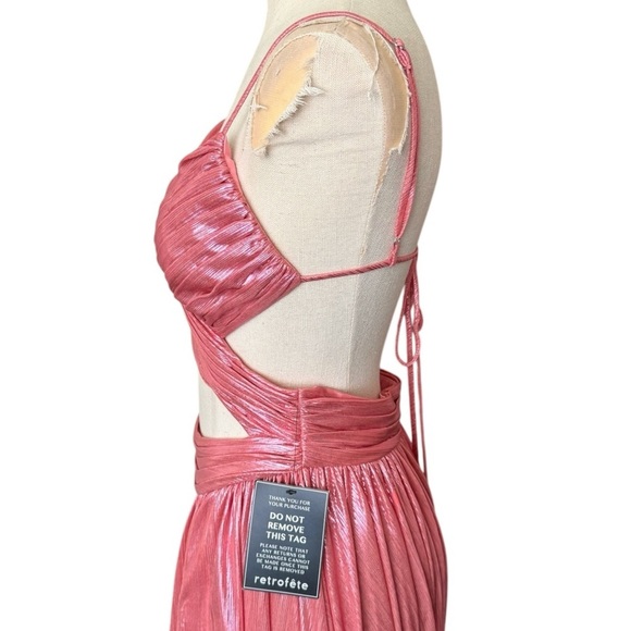 NWT Retrofête AGLAIA Cutout Maxi Dress in Calypso Coral Medium - Picture 9 of 16